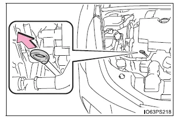 Toyota Prius - Compartimiento del motor