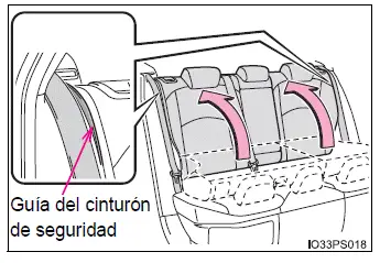 Toyota Prius - Ajuste de los asientos