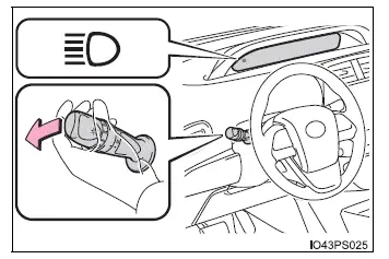 Toyota Prius - Funcionamiento de las luces y los limpiaparabrisas