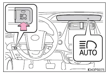 Toyota Prius - Funcionamiento de las luces y los limpiaparabrisas