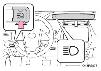 Toyota Prius - Funcionamiento de las luces y los limpiaparabrisas