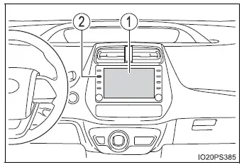 Toyota Prius - Monitor de energía/pantalla de consumo