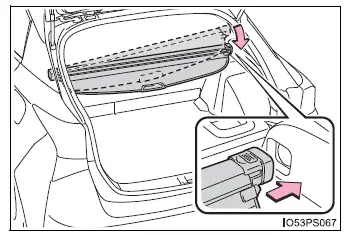 Toyota Prius - Utilización de los espacios de almacenamiento