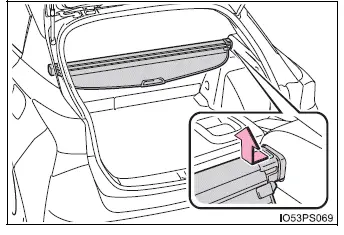 Toyota Prius - Utilización de los espacios de almacenamiento