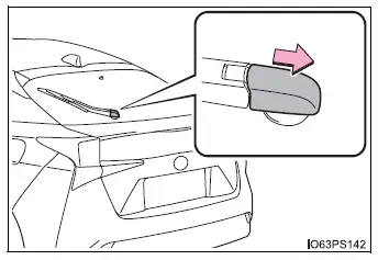 Toyota Prius - Sustitución de la escobilla del limpiaparabrisas