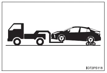 Toyota Prius - Pasos que deben realizarse en caso de emergencia