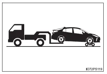 Toyota Prius - Pasos que deben realizarse en caso de emergencia