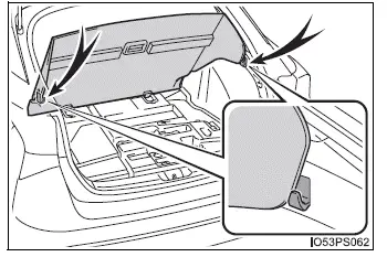 Toyota Prius - Utilización de los espacios de almacenamiento