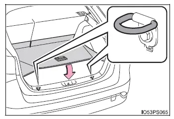 Toyota Prius - Utilización de los espacios de almacenamiento