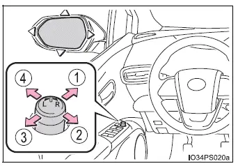 Toyota Prius - Ajuste del volante y de los espejos