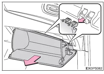 Toyota Prius - Filtro del aire acondicionado