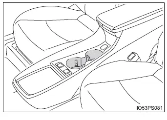 Toyota Prius - Utilización de los espacios de almacenamiento