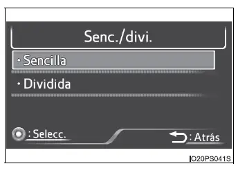 Toyota Prius - Pantalla principal