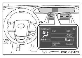 Toyota Prius - Utilización del sistema de aire acondicionado y del desempañador