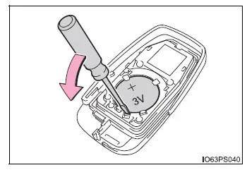 Toyota Prius - Pila de la llave electrónica