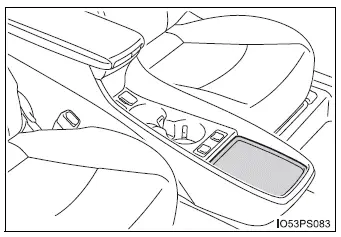 Toyota Prius - Utilización de los espacios de almacenamiento