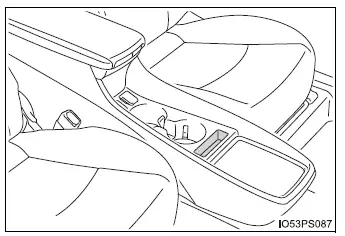 Toyota Prius - Utilización de los espacios de almacenamiento