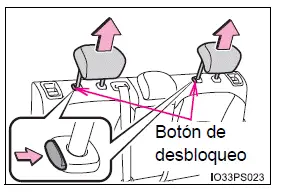 Toyota Prius - Ajuste de los asientos