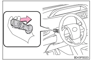 Toyota Prius - Funcionamiento de las luces y los limpiaparabrisas