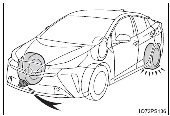 Toyota Prius - Pasos que deben realizarse en caso de emergencia