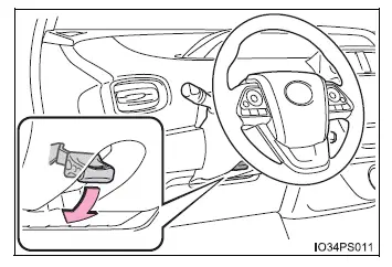 Toyota Prius - Ajuste del volante y de los espejos